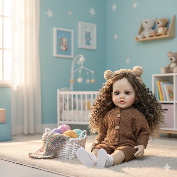 55 cm Babylistic Soft Silicone Vinyl Talking Reborn Doll - Picture 10 of 10